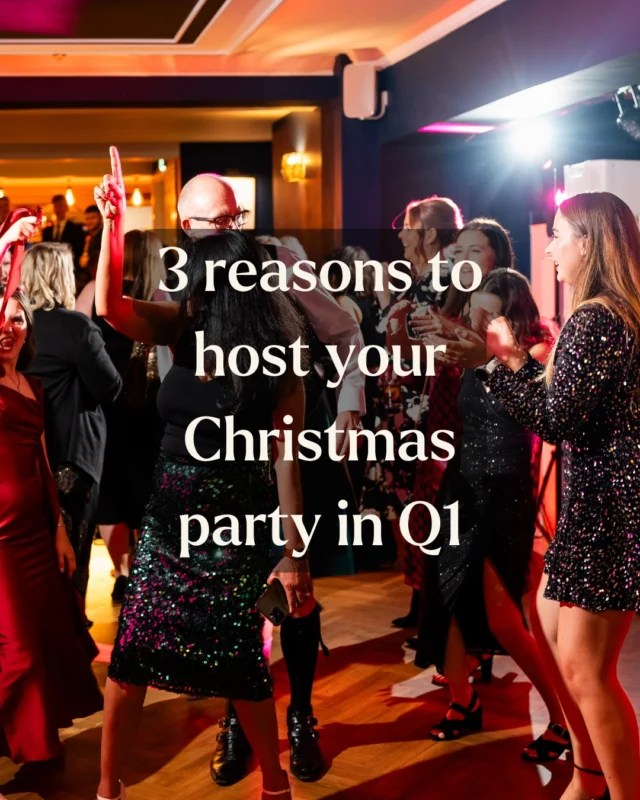 Three reasons to host your Christmas party in January 🎉

If the festive season is already filling up and you haven’t booked your Christmas party yet, don’t worry. Here are three reasons why January might be the perfect time to celebrate.

1. More time to plan

The run-up to Christmas can be busy for everyone, especially if it's a busy season in your industry. Hosting your party in January gives you time to plan something truly special without the December rush.

2. Kick off the new year in style

What better way to start the year than by bringing your team together to celebrate successes and set the tone for the months ahead? It’s a great morale boost after the holidays.

3. Beat the January blues

January can be a grey and miserable time of year, so why not combat this and boost morale in the team with a night of fun and laughter?!

Across the Artemis Venue Collection, our stunning spaces are ready to host both Christmas and post-Christmas celebrations, complete with exceptional food, service, and festive style.

Get in touch with Nadine at nadine@weareartemis.co.uk to plan your January celebration.